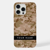 デザート迷彩パターン 名前入り オリジナル iPhoneケース (裏面)