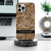 デザート迷彩パターン 名前入り オリジナル iPhoneケース