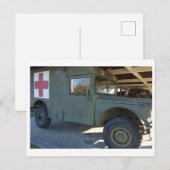 デザート迷彩軍用戦車  ポストカード (正面/裏面)
