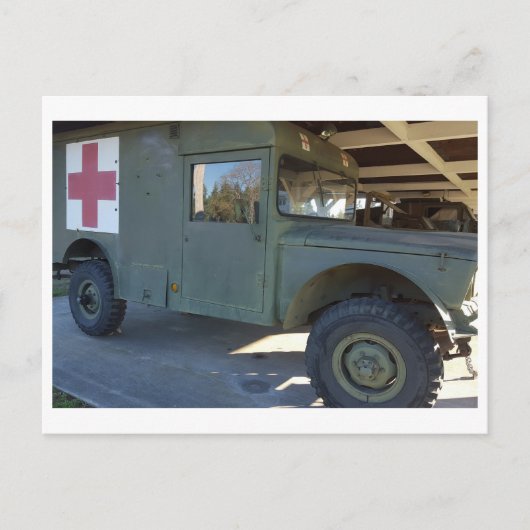 デザート迷彩軍用戦車  ポストカード (正面)