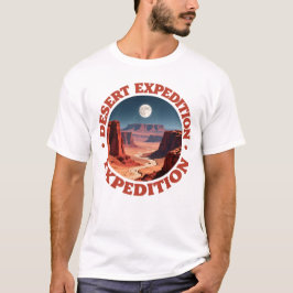 デザート遠征ヴィンテージ旅行ポスター Tシャツ