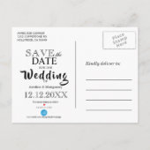 デザート インフォメーション おしゃれな 白とゴールドの 雪の結晶 案内ポストカード (裏面)