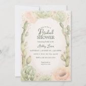 デザート・カクタス・ブライダル・フィエスタシャワー 招待状 (正面)