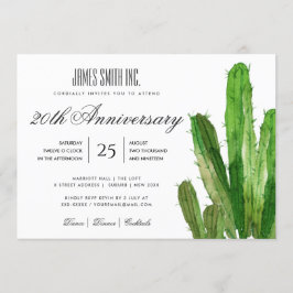 デザート カクタス 水彩 コーポレート パーティー イベント 招待状