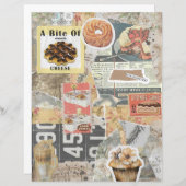 デザート&コーヒーヴィンテージエフェメラデクページ (正面/裏面)