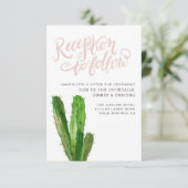 デザート サキュレント 受付カード - ピンク 出欠カード (スタンド正面)