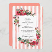 デザート フラワー ウェディング 招待状 (正面/裏面)