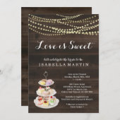 デザート ブライダルシャワーの招待状 - 愛は甘い 招待状 (正面/裏面)