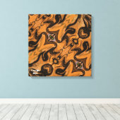 デザート ブラウン アブストラクト  キャンバスプリント (インサイチュ (ウッドフロア))