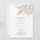 デザート ベイビー シャワー 男の子 招待状 (正面)