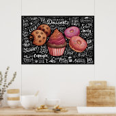 デザート メニュー ポスター (キッチン)