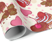 デザート ラッピングペーパー (ロールコーナー)