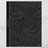 デザート |レシピ分割器 |ヴィンテージブラックフローラ (裏面)