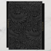 デザート |レシピ分割器 |ヴィンテージブラックフローラ (正面/裏面)