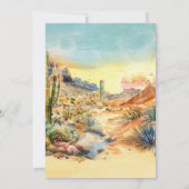 デザート ヴィンテージ パーティー 40歳の誕生日 招待状 (裏面)