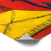 デザート:赤の調和(赤の部屋)マティス ポスター (角)