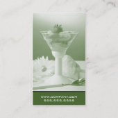 デザート-食糧プロフィールカード 名刺 (裏面)