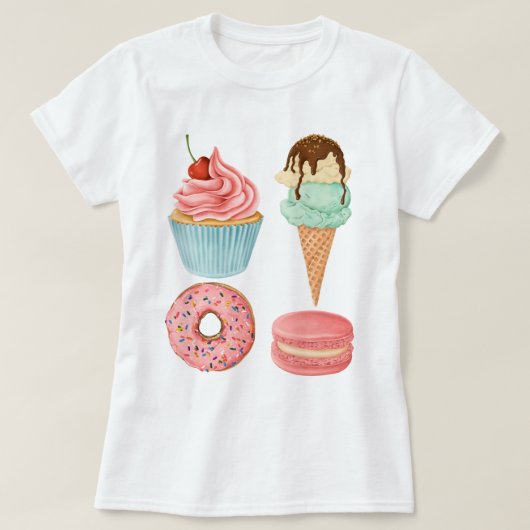 デザート Tシャツ (デザイン正面)
