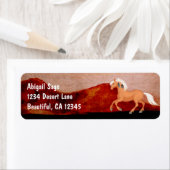 デザーパーソナライズされたトワイルドマスタングホース ラベル (インサイチュ)