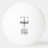デザーパーソナライズされたト結婚ズビールポンゲストゲーム 卓球ボール (正面)