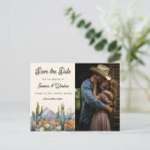 デザーモダントのサボテンの写真日付を保存 ポストカード (スタンド正面)