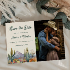 デザーモダントのサボテンの写真日付を保存 ポストカード