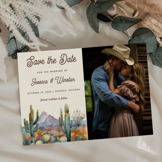 デザーモダントのサボテンの写真日付を保存 ポストカード