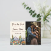 デザーモダントのサボテンの写真日付を保存 ポストカード (スタンド正面)