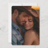 デザーモダントのサボテンの写真日付を保存 招待状 (裏面)