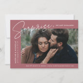 デザーモダントバラサプライズ婚約 案内状 (正面)