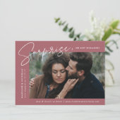 デザーモダントバラサプライズ婚約 案内状 (スタンド正面)