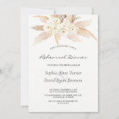 デザー素朴トバラパンパスグラスリハーサルディナー 招待状 (正面)