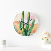 デザー絵を描ト開花 ラージ壁時計 (ホーム)