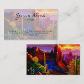 デザー絵を描ト・バイ・サンセット 名刺 (正面/裏面)