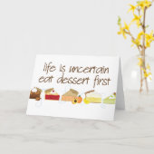 デザー食べトファースト カード (黄色い花)