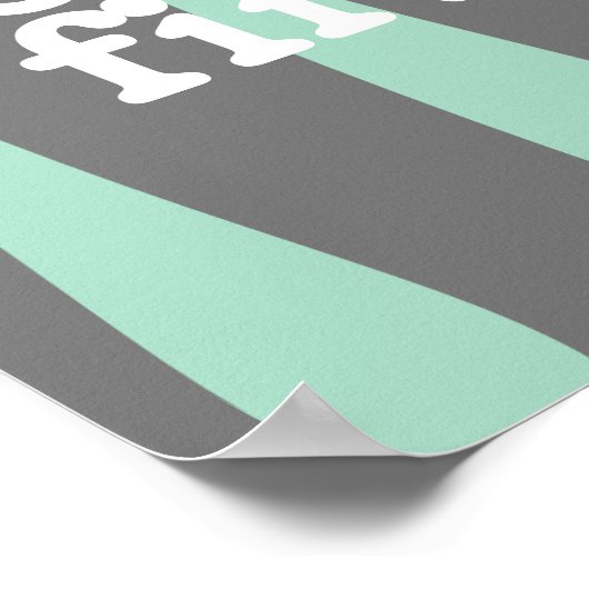 デザー食べト最初の単語アートかわいい引用文 ポスター (角)