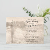 デザ素朴ートカクタスタンブライダルシャワー 招待状 (スタンド正面)