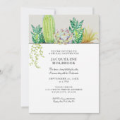 デザ素朴ートサクタスブライダルシャワーウォーターカラー 招待状 (正面)