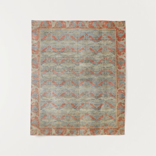 デシギンドカーペット私はオレンジ色の錆を焦げた タペストリー (正面)