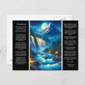 デシデラタのデデデラタ滝のエコー ポストカード (正面/裏面)