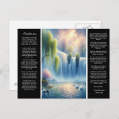 デシデラタの滝と穏やかな平和 ポストカード (正面/裏面)