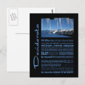 デシデラタの詩10下ゼロ ポストカード (正面/裏面)