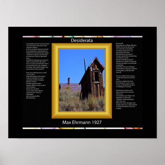 デシデラタアウトハウスポスター ポスター (正面)