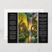 デシデラタウォーターフォールガーデンズグロースワンズセレニティ ポストカード (正面/裏面)