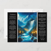 デシデラタウォーターフォール落ち着き ポストカード (正面/裏面)