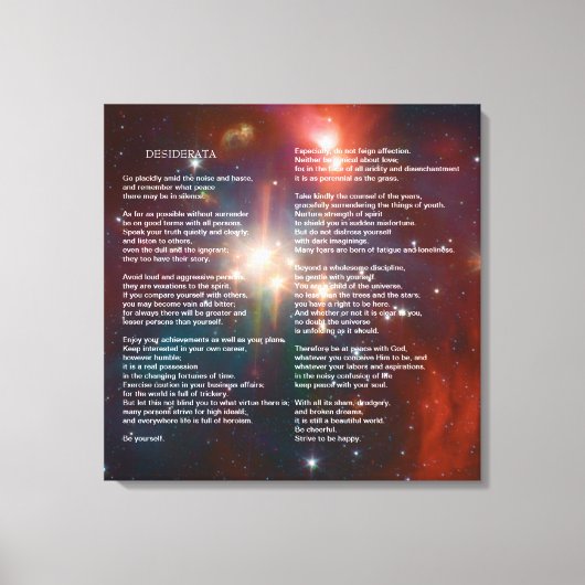 デシデラタオンコロネット銀河系 キャンバスプリント (正面)