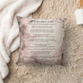デシデラタオンヴィンテージフローラフェイクパーチメント クッション (ブランケット)