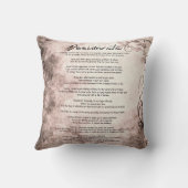 デシデラタオンヴィンテージフローラフェイクパーチメント クッション (裏面)