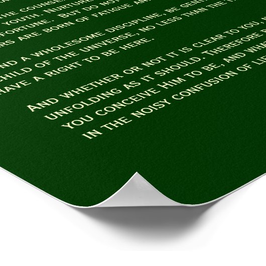 デシデラタサンダップ春ホーソーン ポスター (角)