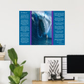 デシデラタシャーク顔ポスター ポスター (ホームオフィス)